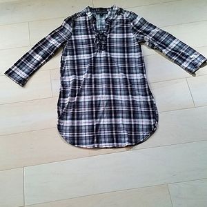 Plaid Shirt Dress